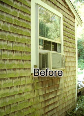 Powerwashing - before